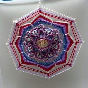 WOVEN Mandala Wall Hanging YARN CRAFT HANDMADE